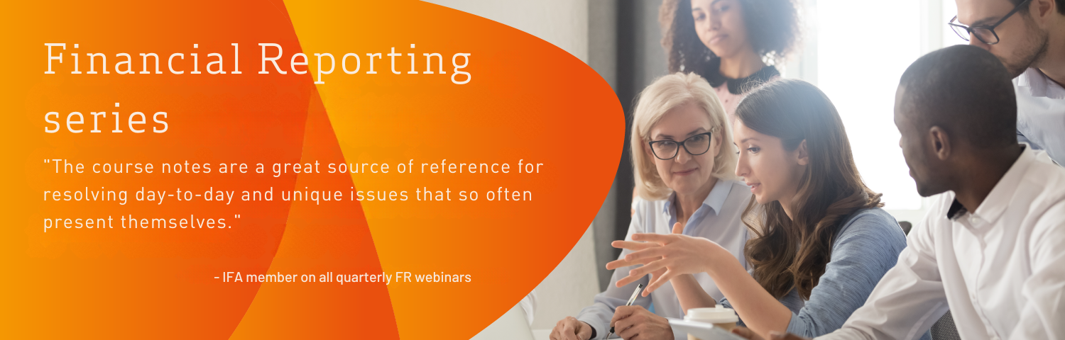 Financial Reporting Series The Course Notes Are A Great Source Of Reference For Resolving Day -to -day And Unique Issues That So Often Present Themselves. (2)