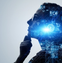 Woman With Digital Mind 